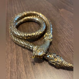Whiting & Davis style snake necklace